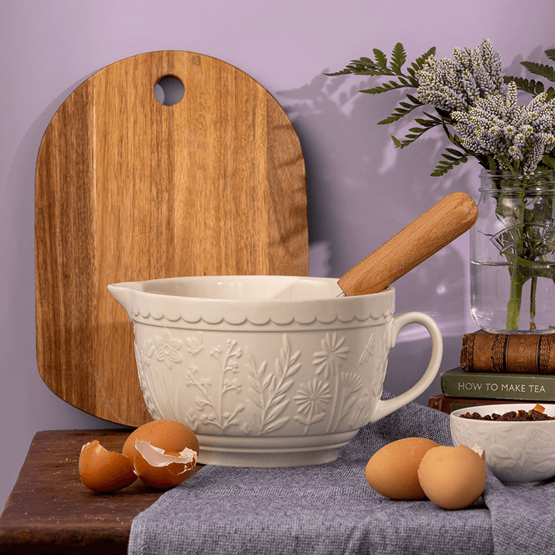 In The Meadow Batter Bowl, Cream