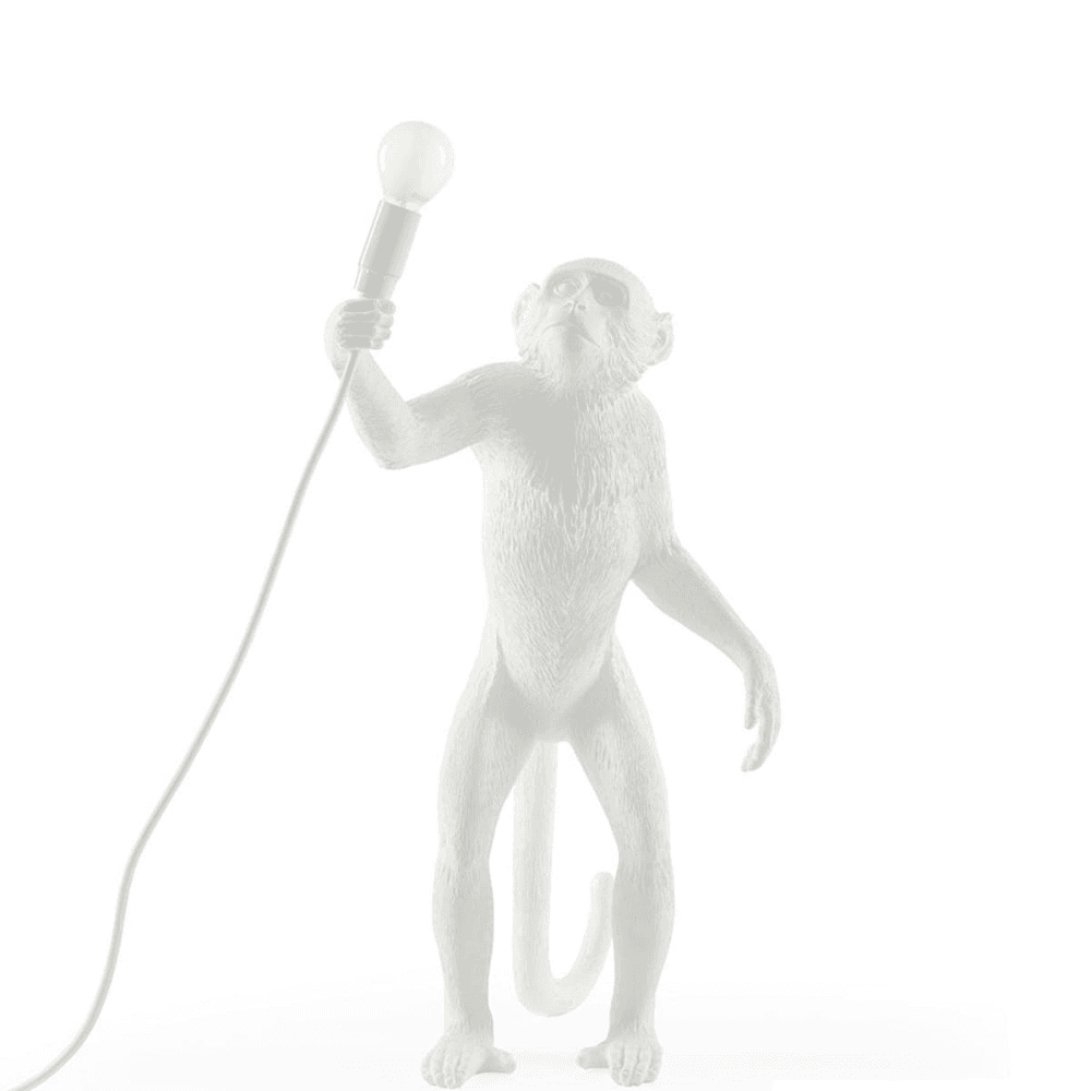 Monkey - Standing Lamp, resin