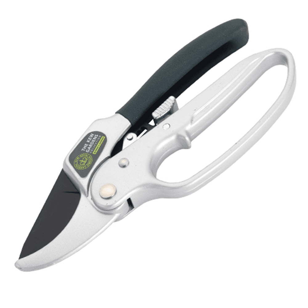 Ratchet anvil secateurs, Black/Silver
