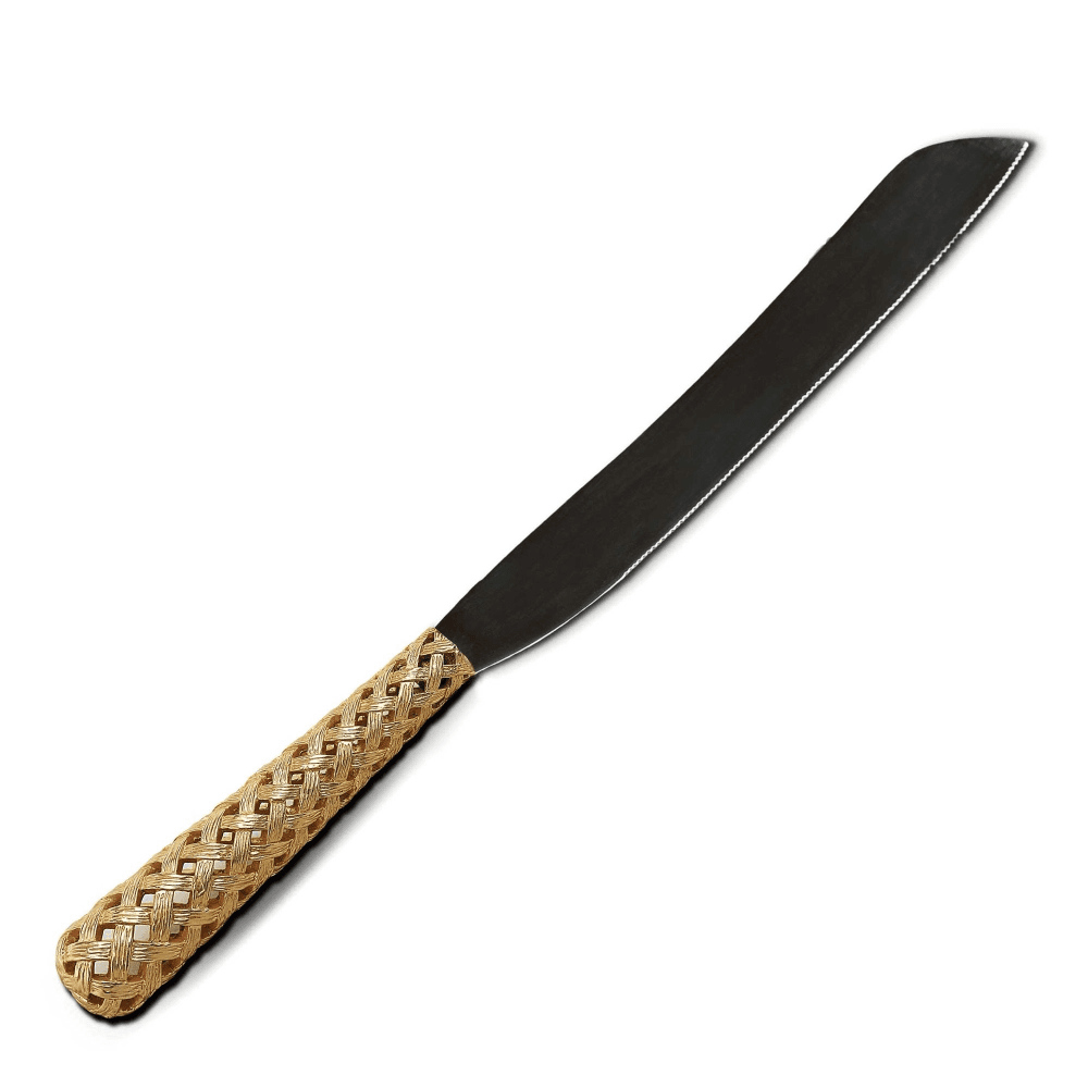 Braid Bread knife, Gold