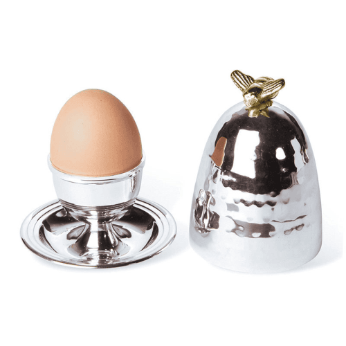 Image showing the Bee Egg Cup, Silver & Gold product.