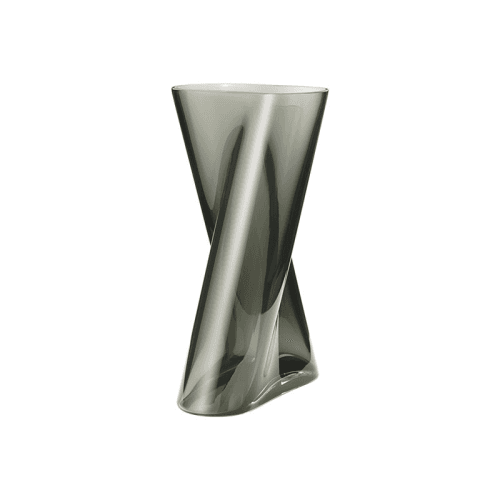 Image showing the Lituus Vase, H32cm, Smokey Glass product.
