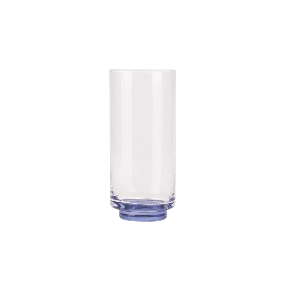 Modern Studio Set of 4 Hiball Glasses, Blue
