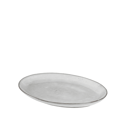 Image showing the Nordic Sand Oval Plate product.
