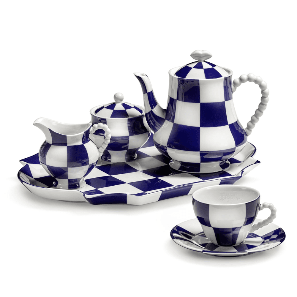 Les Objets Mouleversants by Wouters&Hend Fete des Betes Sugar Bowl, Blue