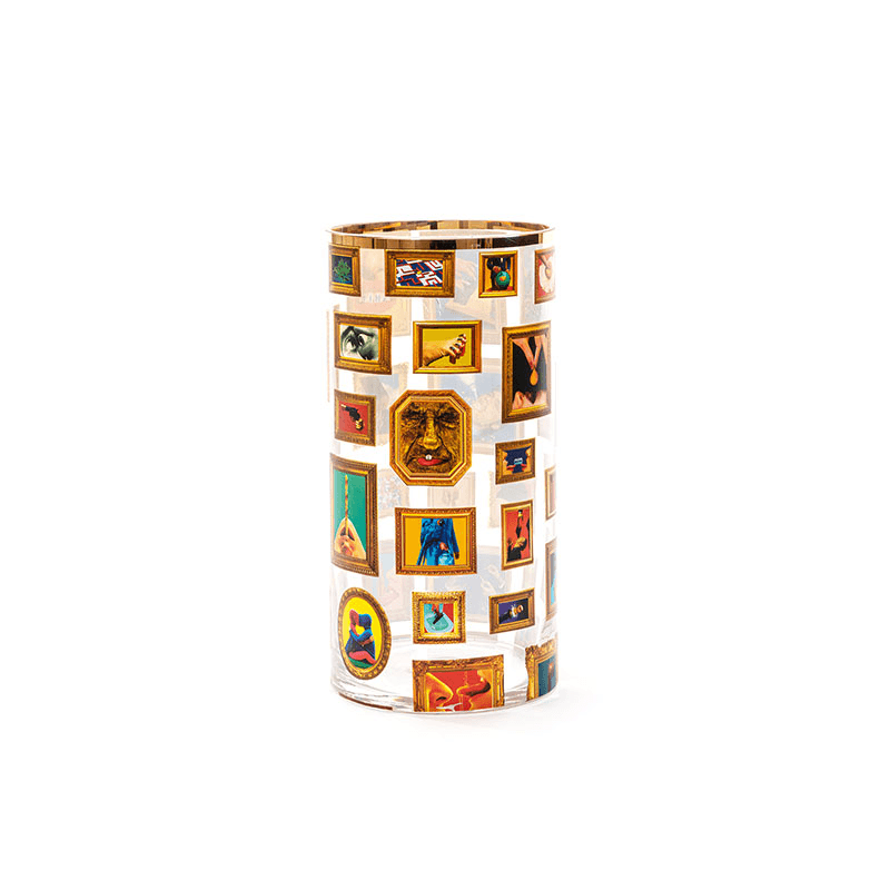 Toiletpaper Frames Cylindrical Vase, Multi