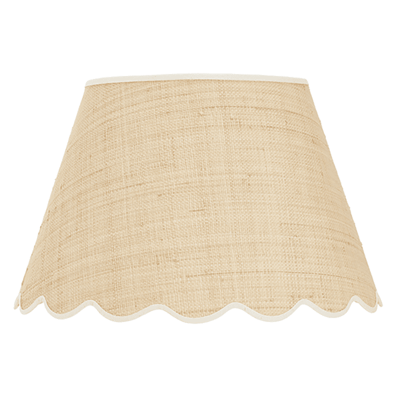 Raffia Scallop Lampshade