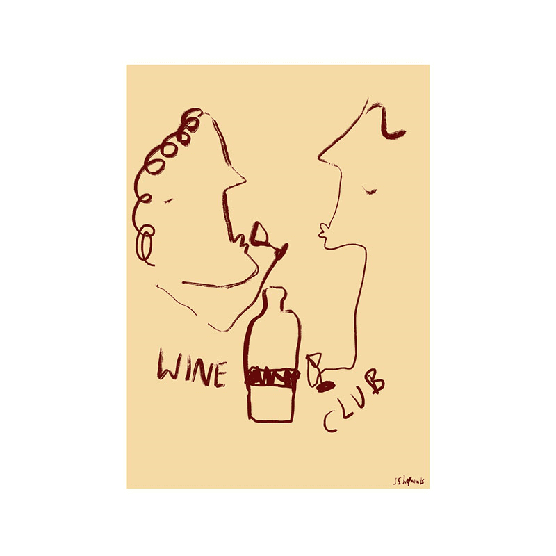 Ruby Hughes Wine Club Print