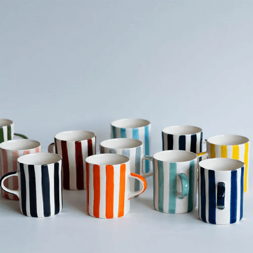 Image showing the Demi Candy Stripe Mug product.