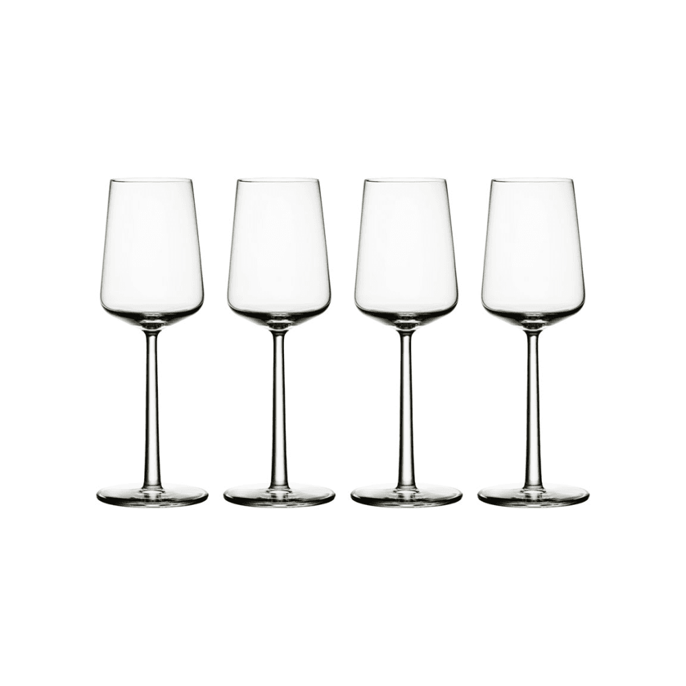 Essence Set of 4 Wine Glasses, Clear