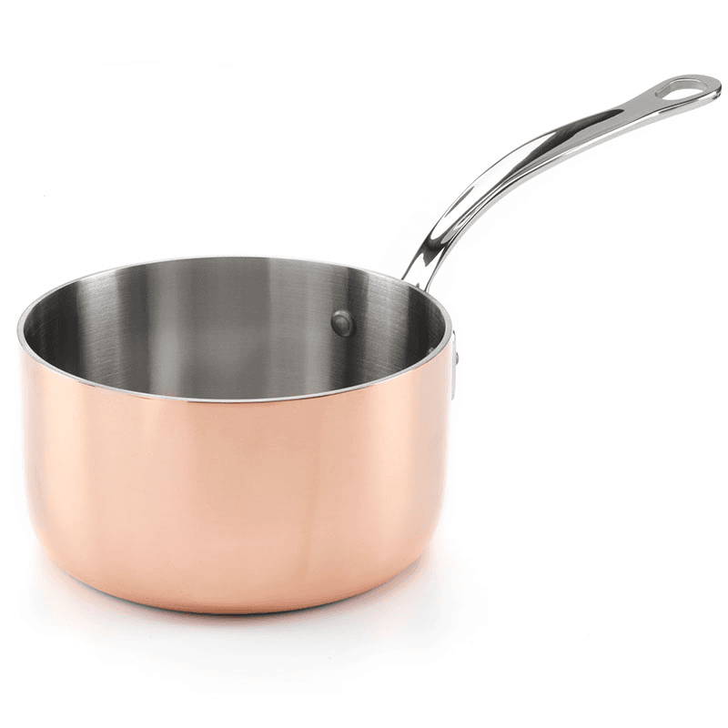 Induction Saucepan with Lid, Copper