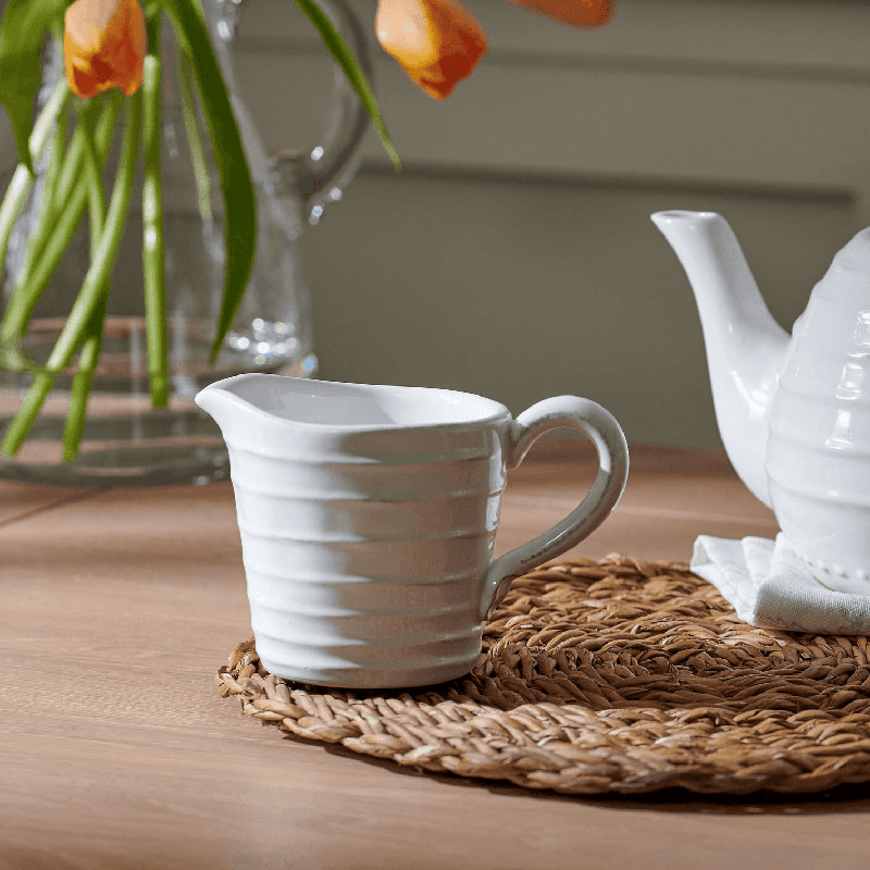 Bowsley Milk Jug, White