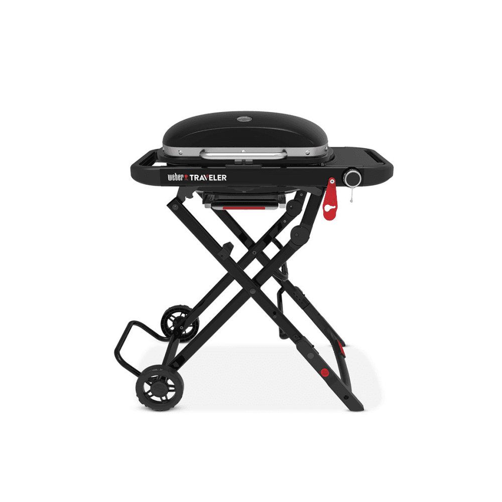 Traveler Compact Portable Gas Barbecue, Black
