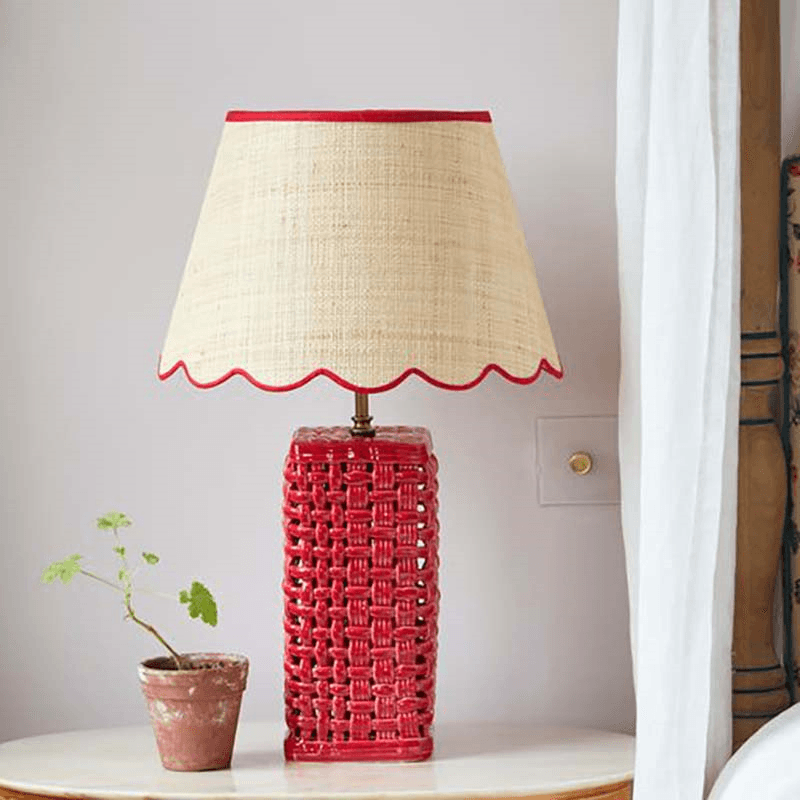Woven Ceramic Lamp Base