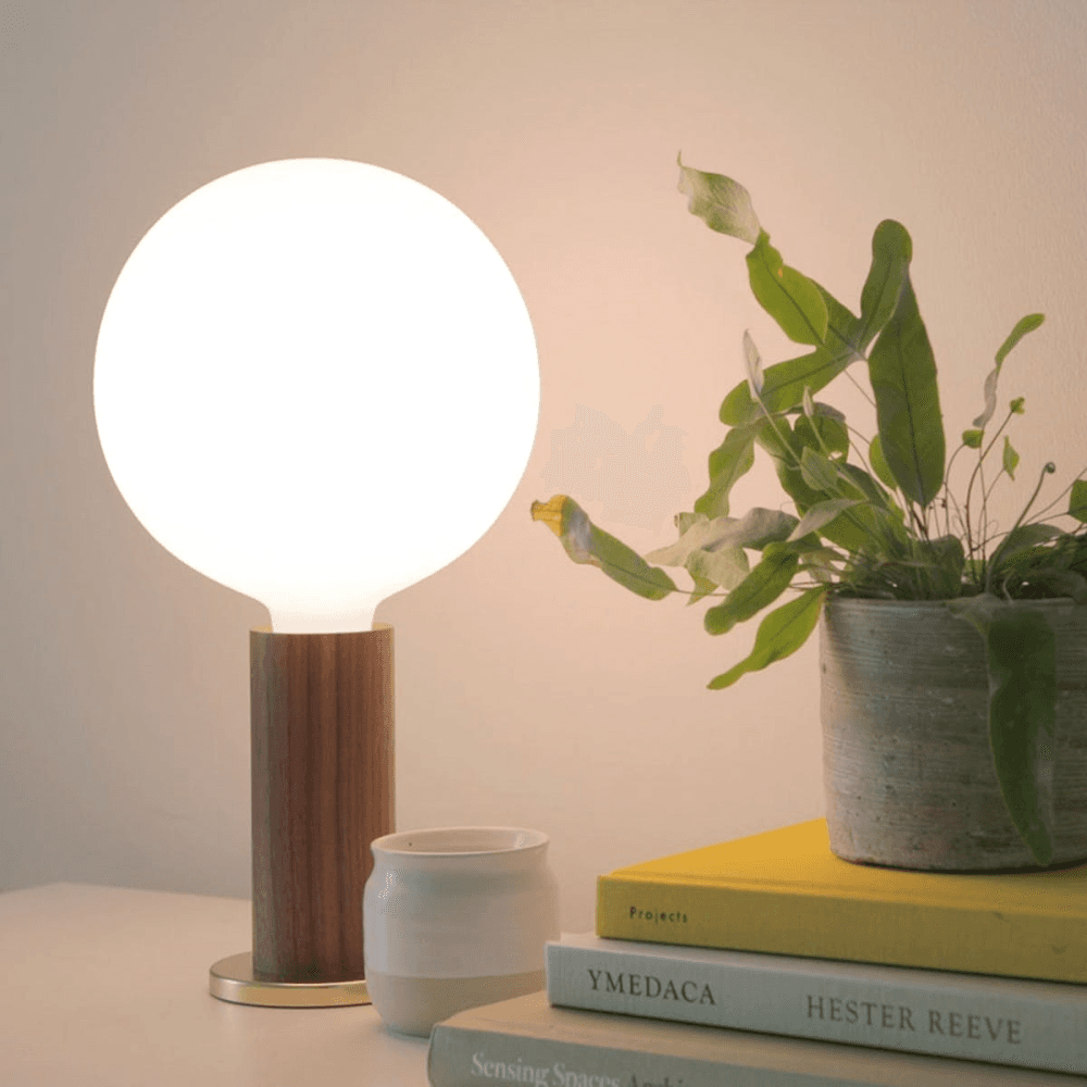 Knuckle Pendant Table Lamp with Sphere Bulb