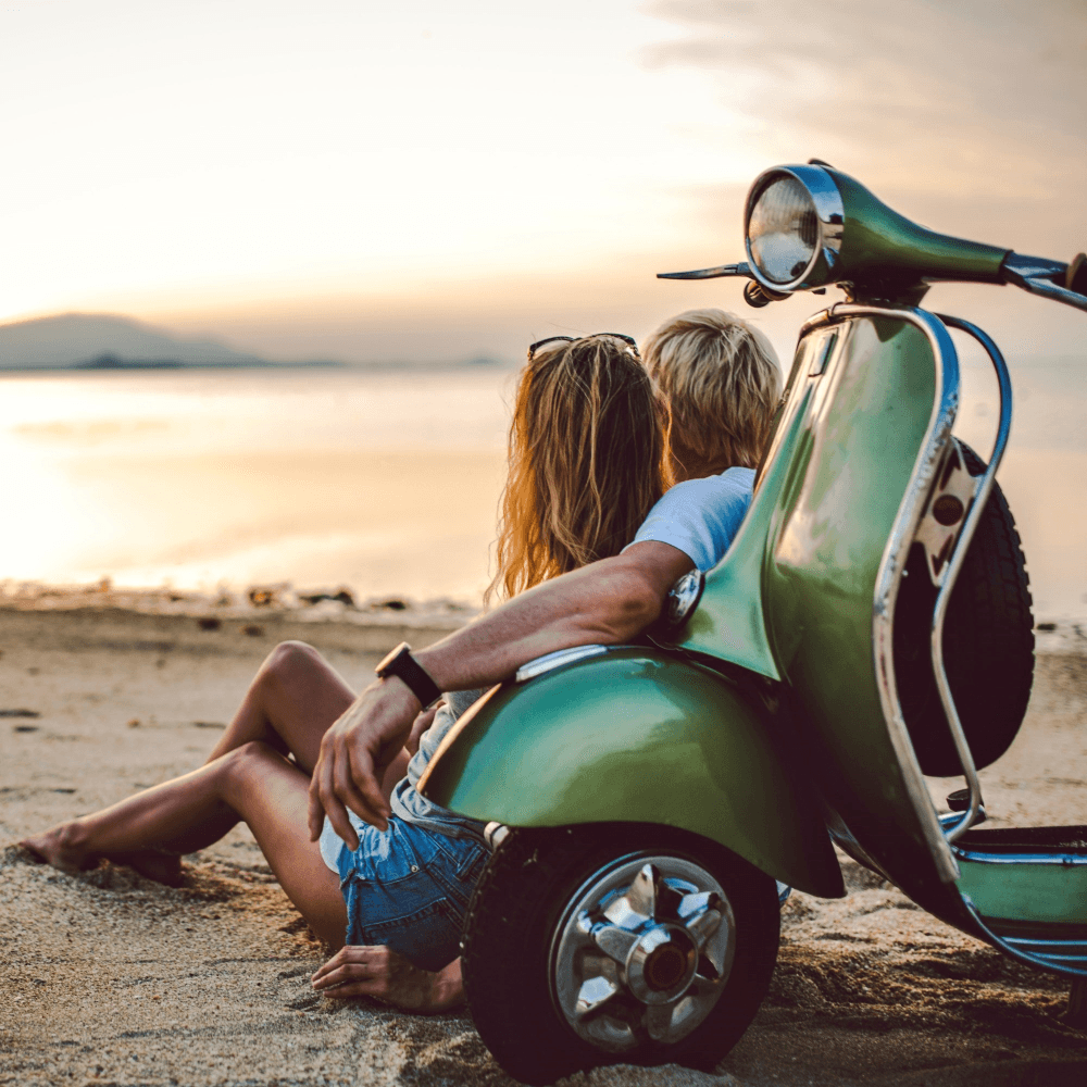 Honeymoon motorbike hire