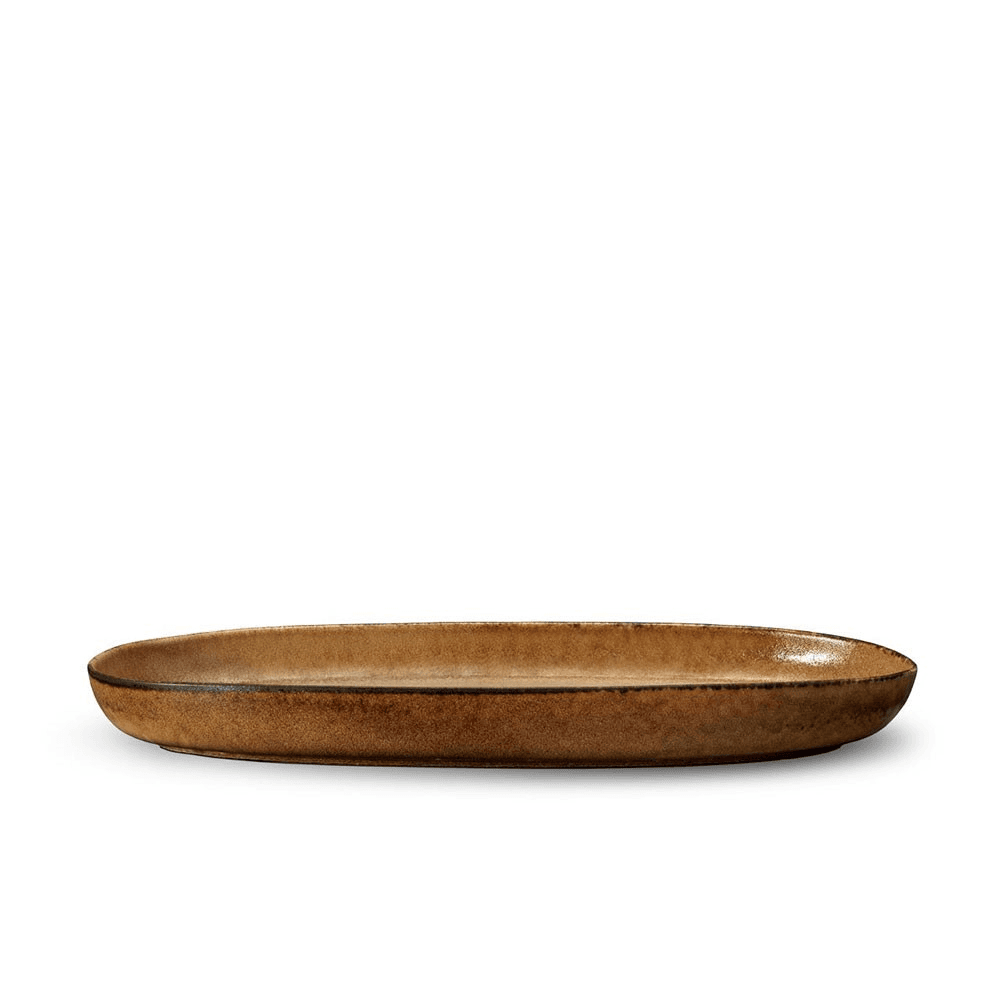Terra Medium oval platter, Brown