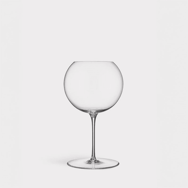 Geometry Set of 2 Red Wine Glasses