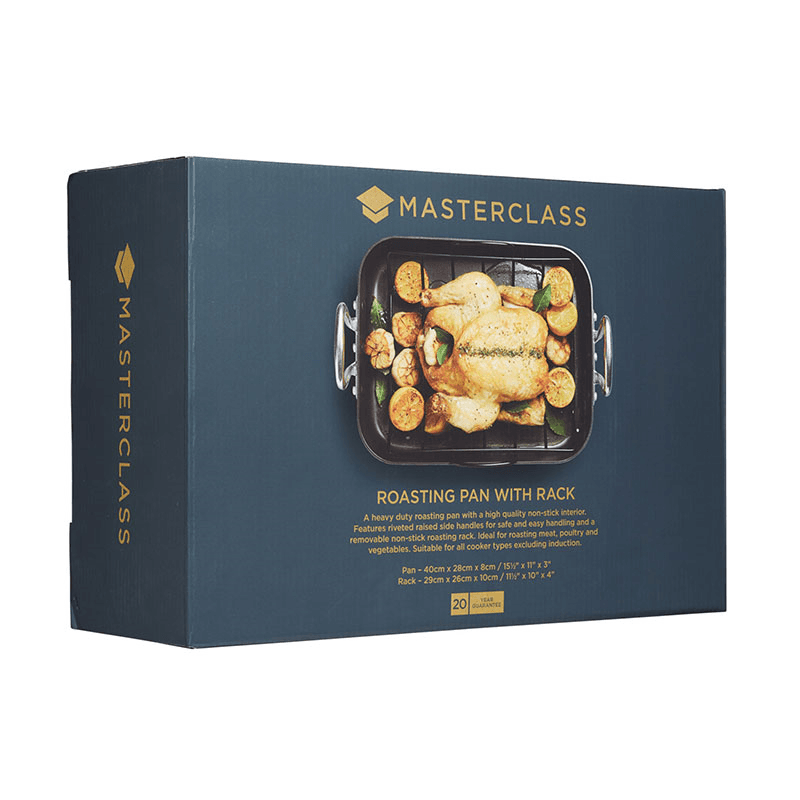Non-Stick Roasting tin with rack, Premium