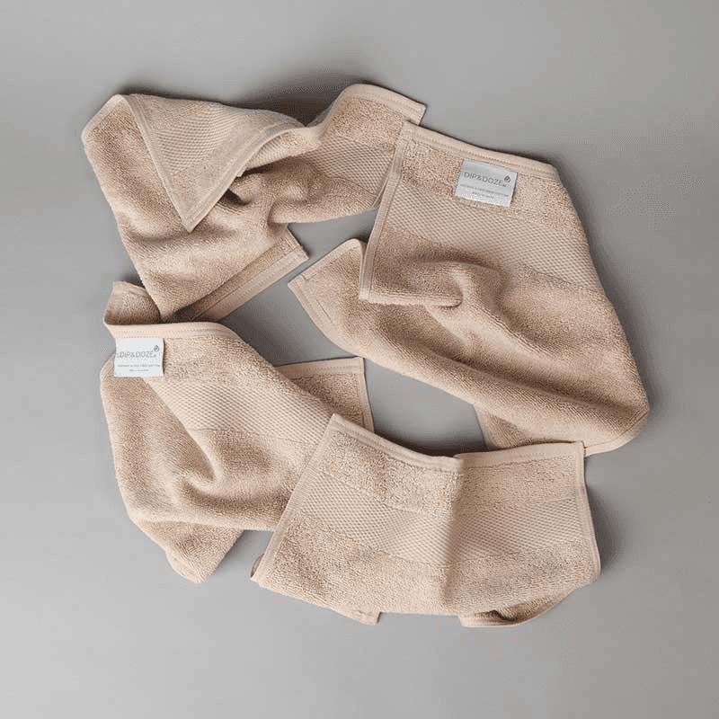 Organic 600gsm Set of 2 Face Cloths