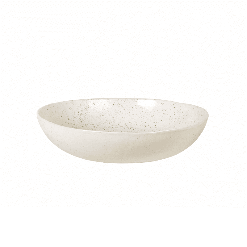 Nordic Vanilla Salad Bowl, Off White