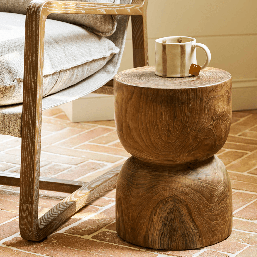 Weston Teak Side Table, Natural