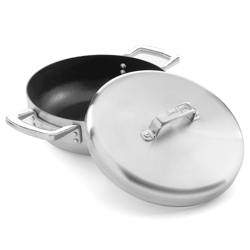 Urban Triply Chefs Pan with Dome Lid, Stainless Steel