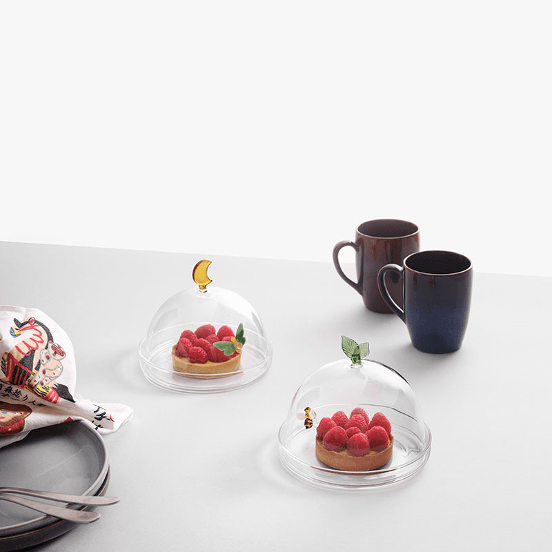 Garden Picnic Butterfly and Moon Dome with Dish