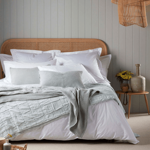 Image showing the Petworth Cotton Fitted Sheet, White product.