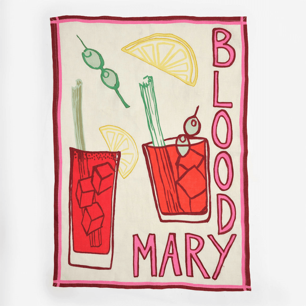 Bloody Mary Tea Towel, Multi