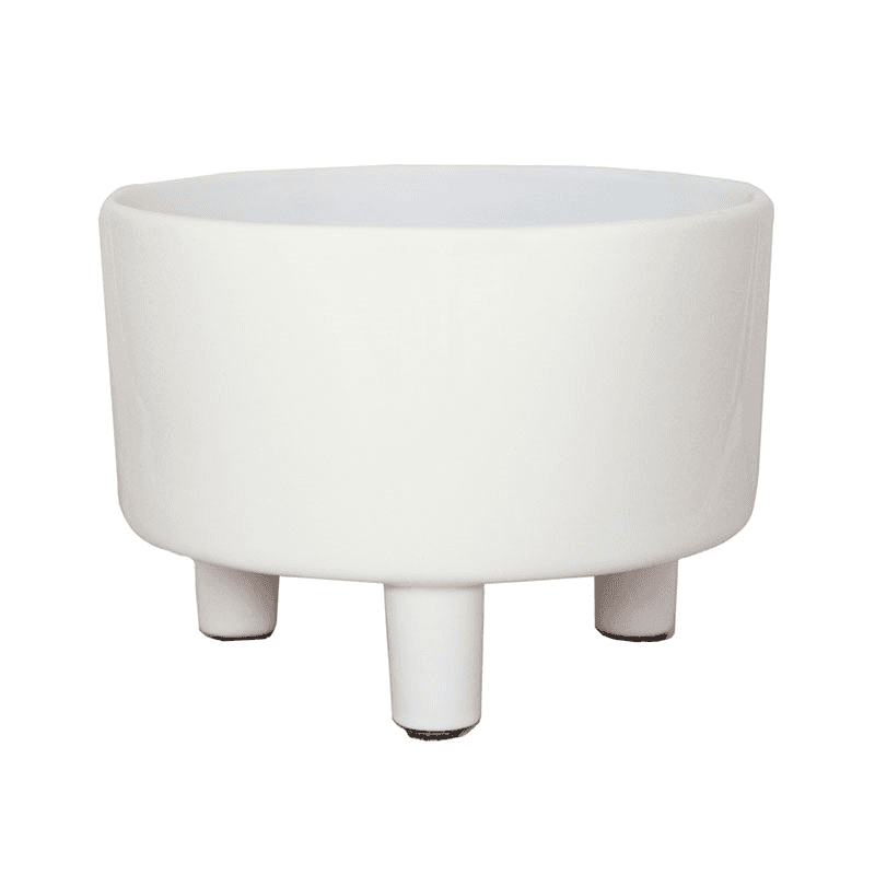 Pisa Bowl planter, White