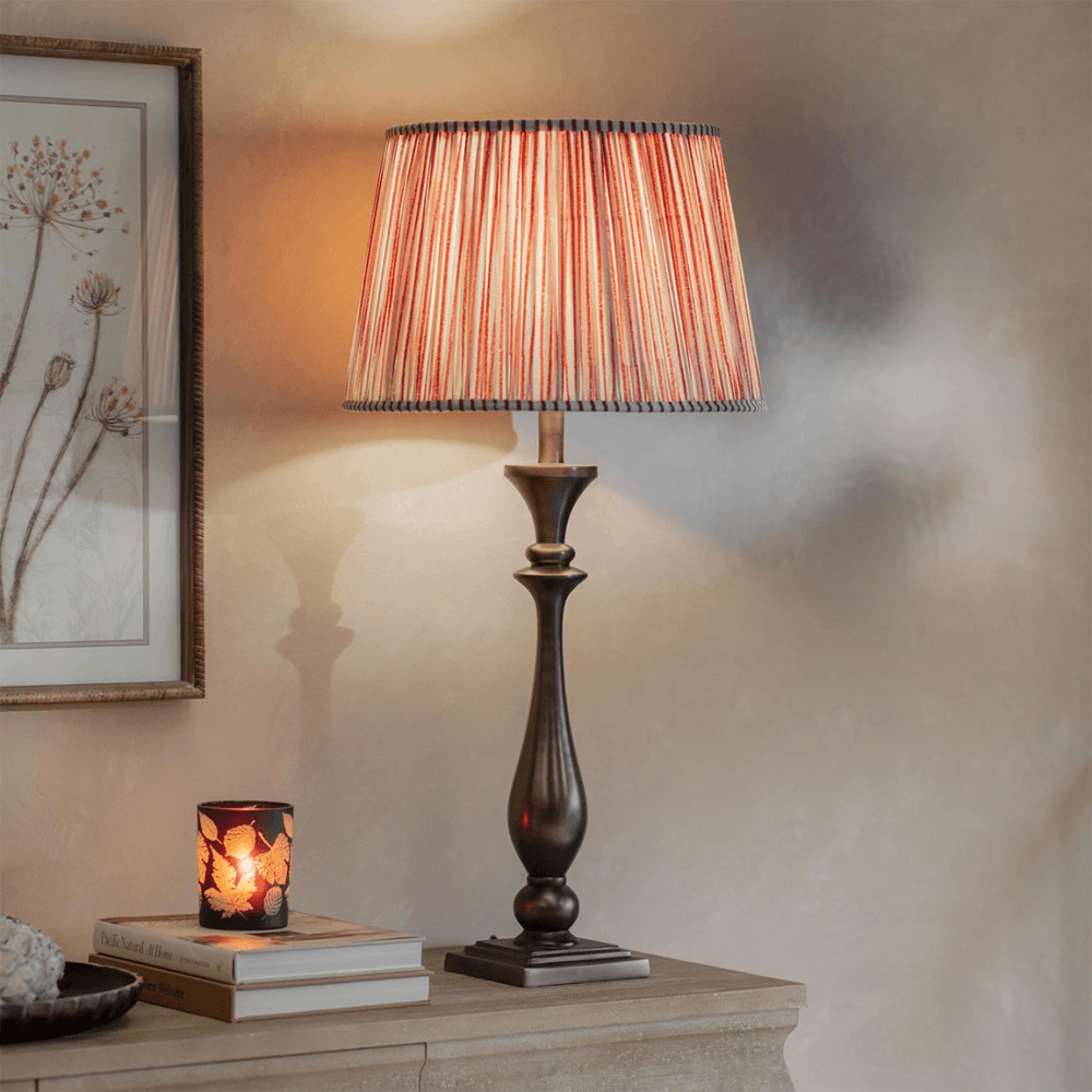 Kirdford  Tapered Table Lamp, Brushed Aluminium
