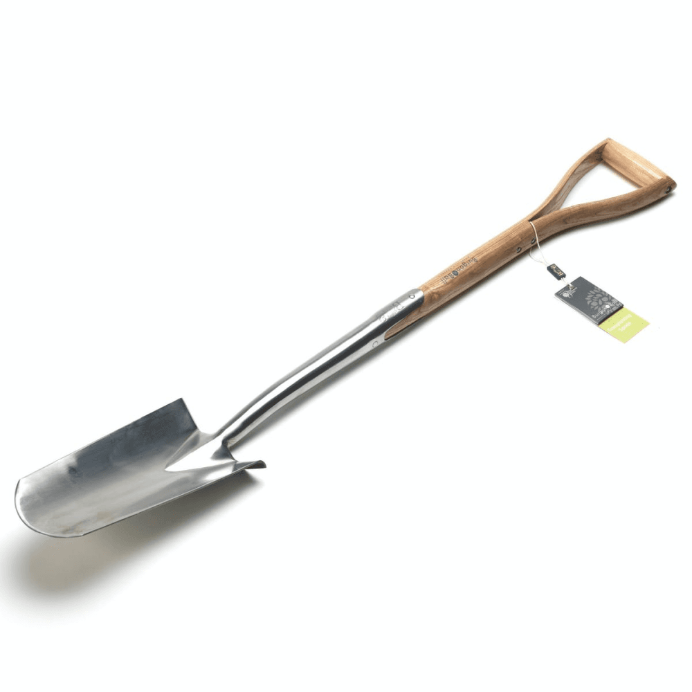 Stainless Steel Transplanting Spade, Silver/Natural