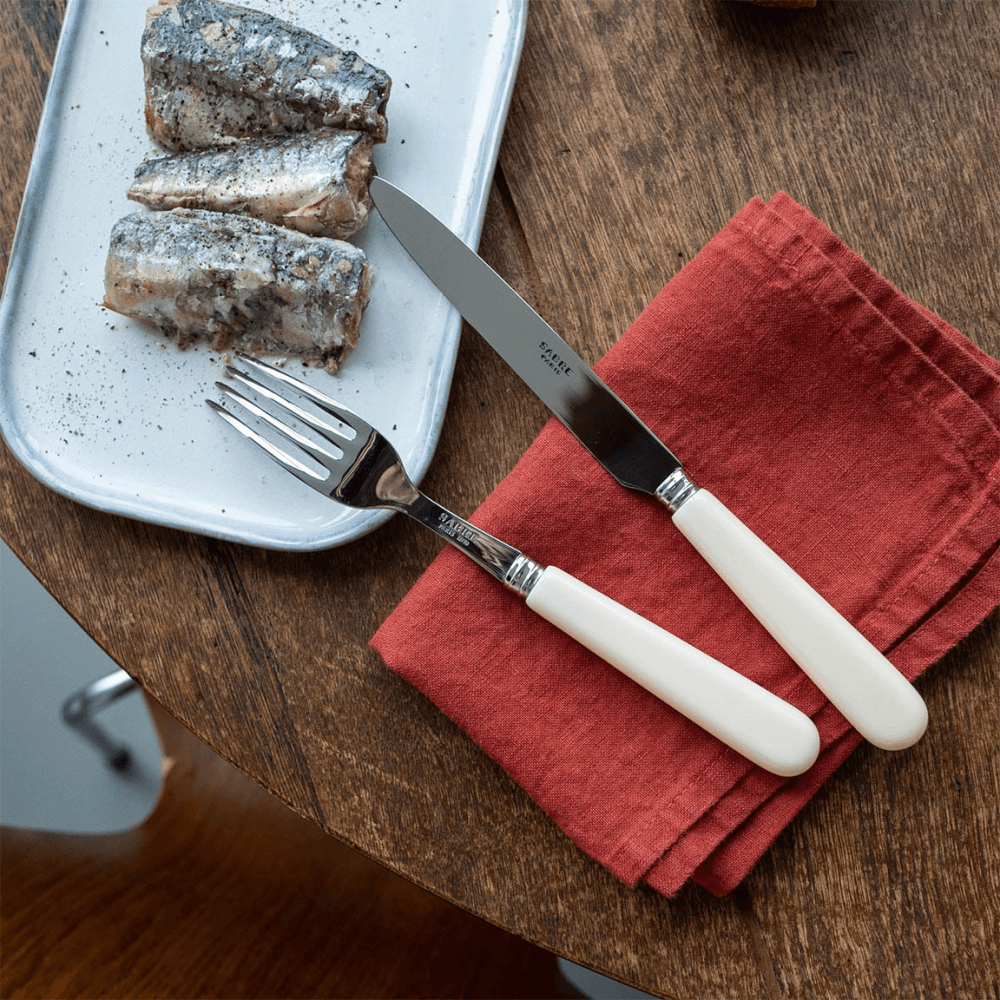 Pop Unis Dinner Knife, Ivory