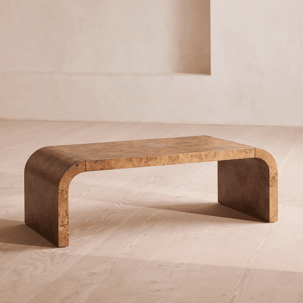 Wallace Coffee Table, Mappa Burl