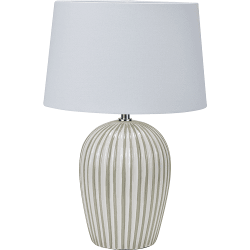 Image showing the Cannes Stripe Ceramic Table Lamp product.
