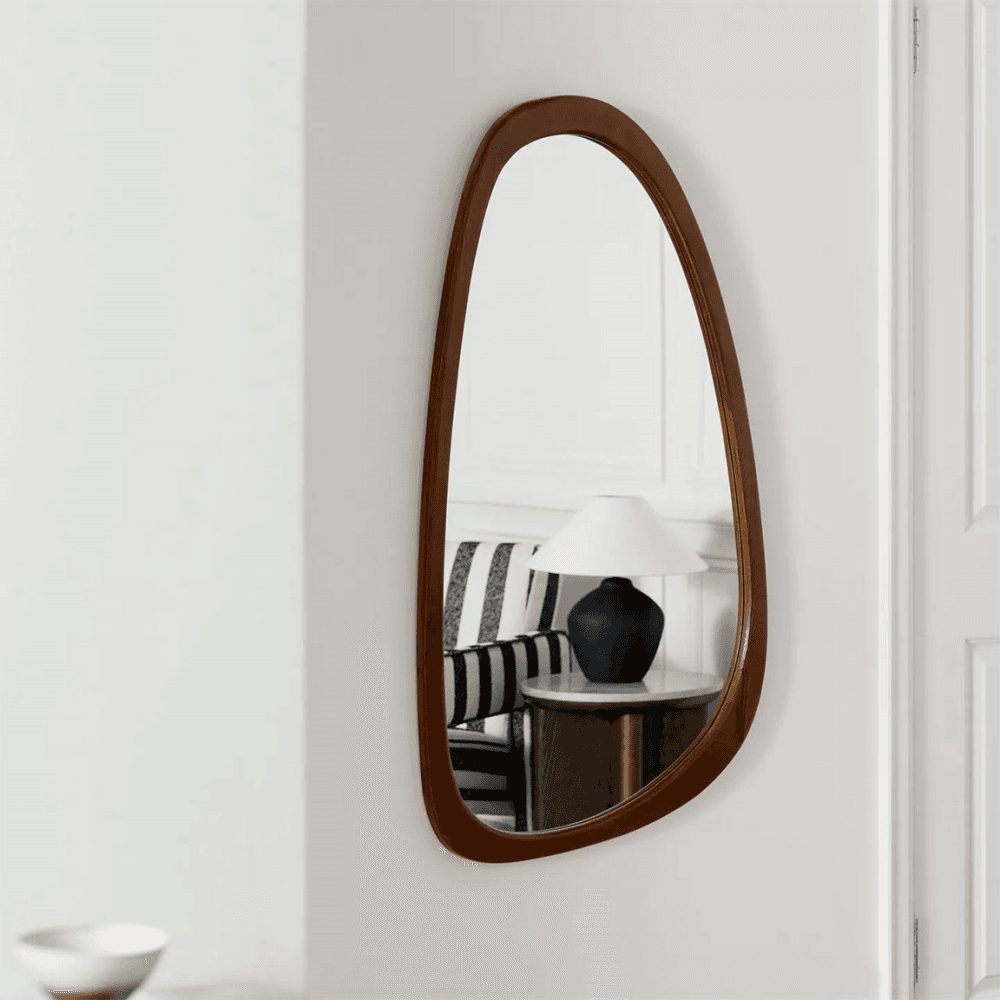 Asymmetrical Wall Mirror, Natural