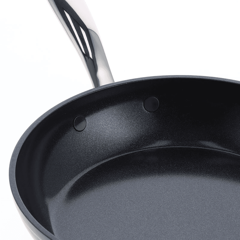 Barcelona Pro Non-Stick Frying Pan Set with Pan Protector Sheet, Black