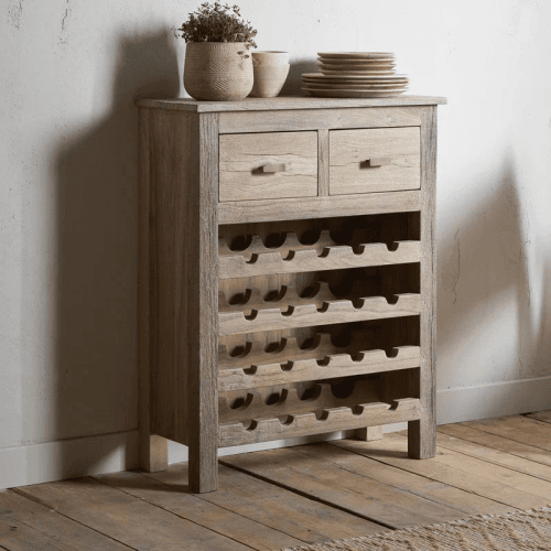 Image showing the Shanthi Reclaimed Wood Wine Rack, Natural product.