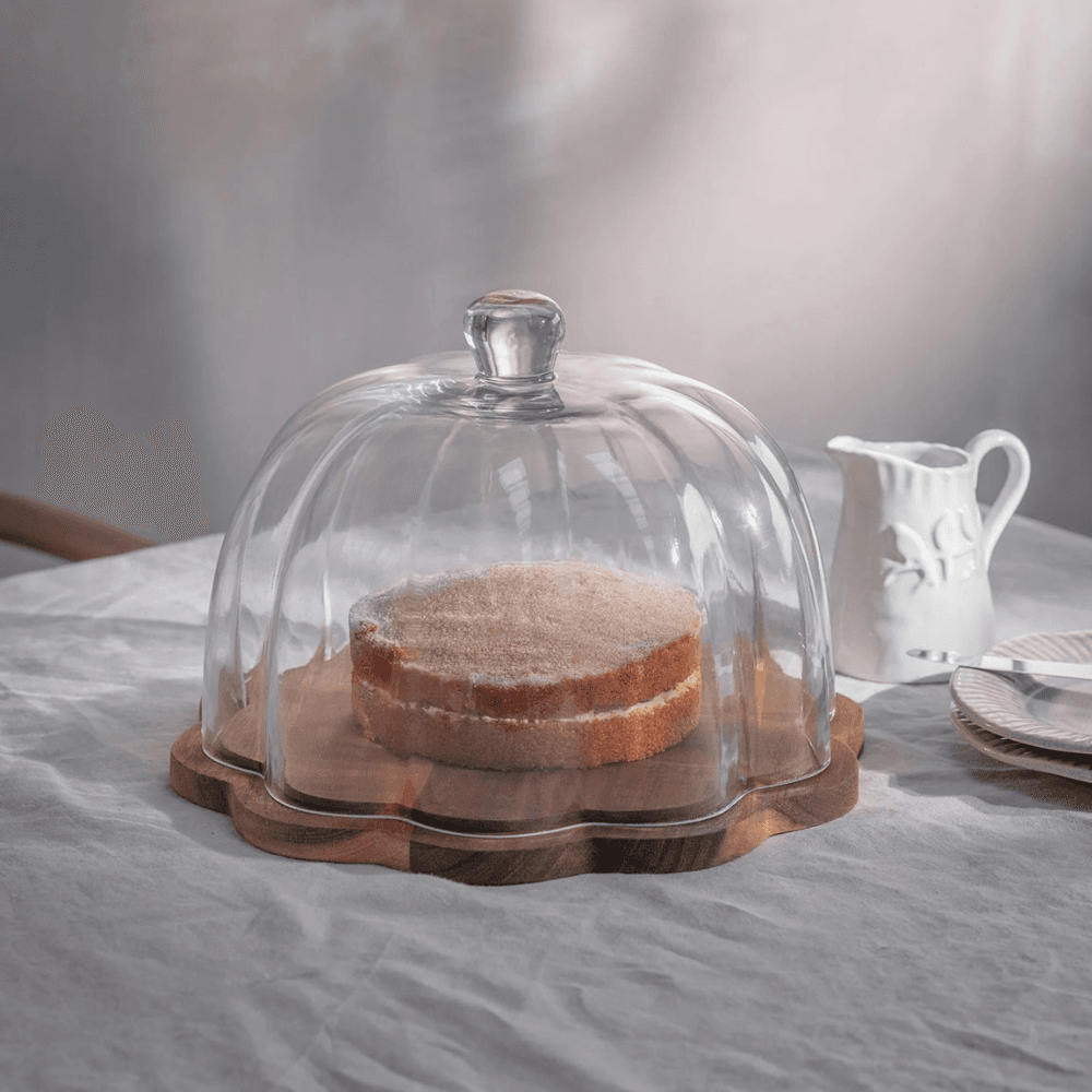 Mayfield Cake Dome, Acacia Wood
