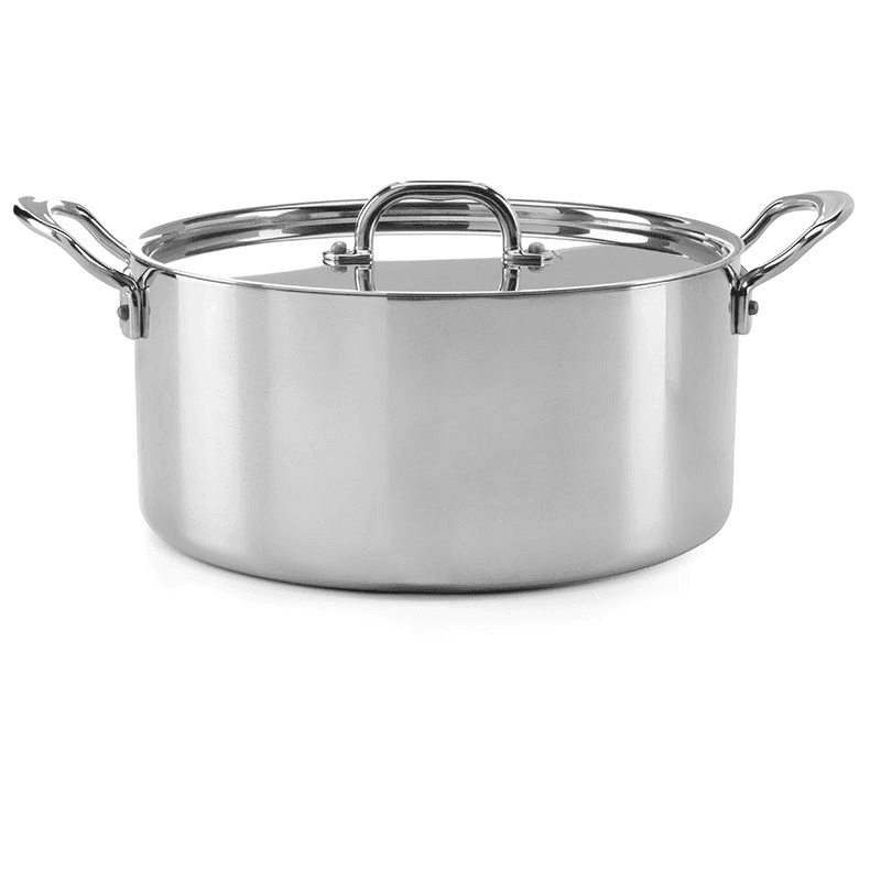 Classic Triply Casserole Pan with Lid, Stainless Steel