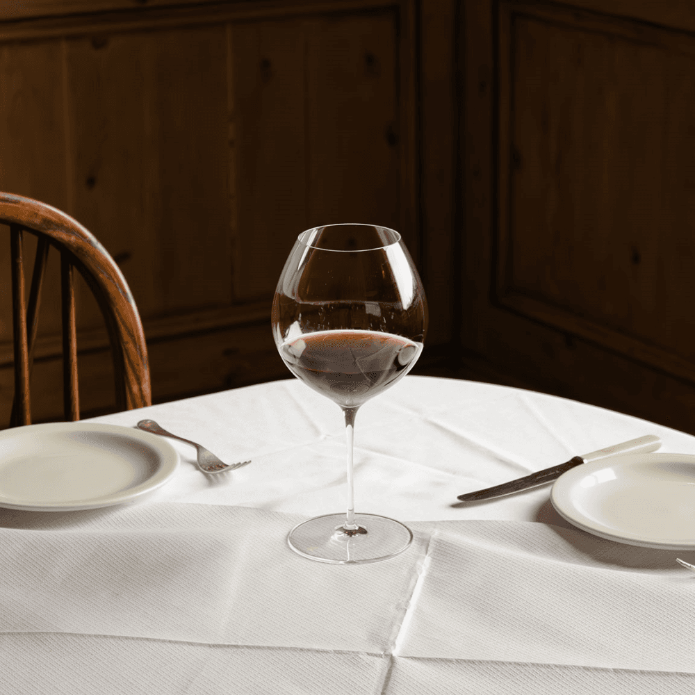 Occassional Set of 2 Burgundy Glasses