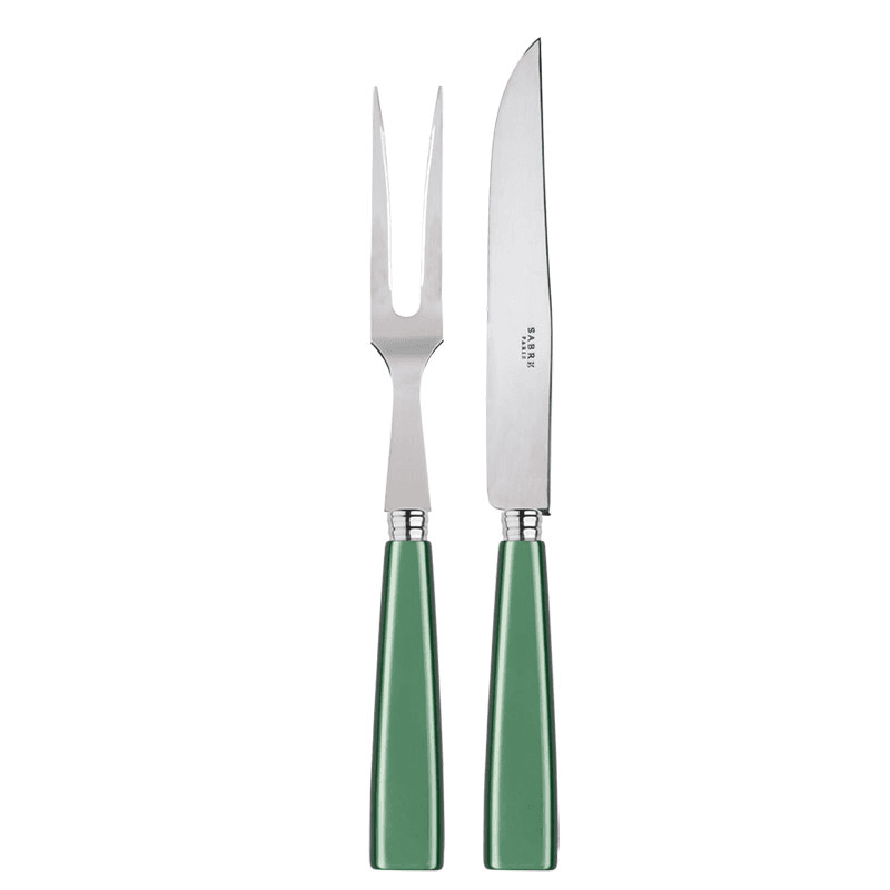 Icone 2 Piece Salad Serving Set, Steel Blue