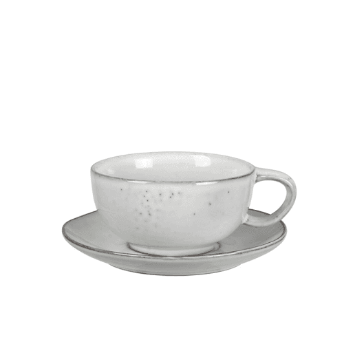 Image showing the Nordic Sand Tea Cup & Saucer product.