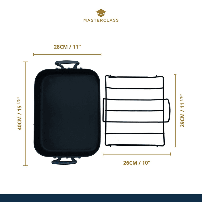 Non-Stick Roasting tin with rack, Premium