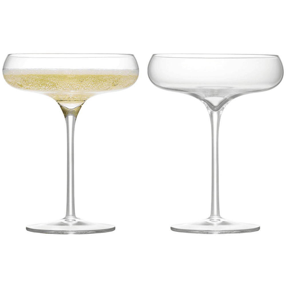 Juno Set of 2 Champagne Saucers