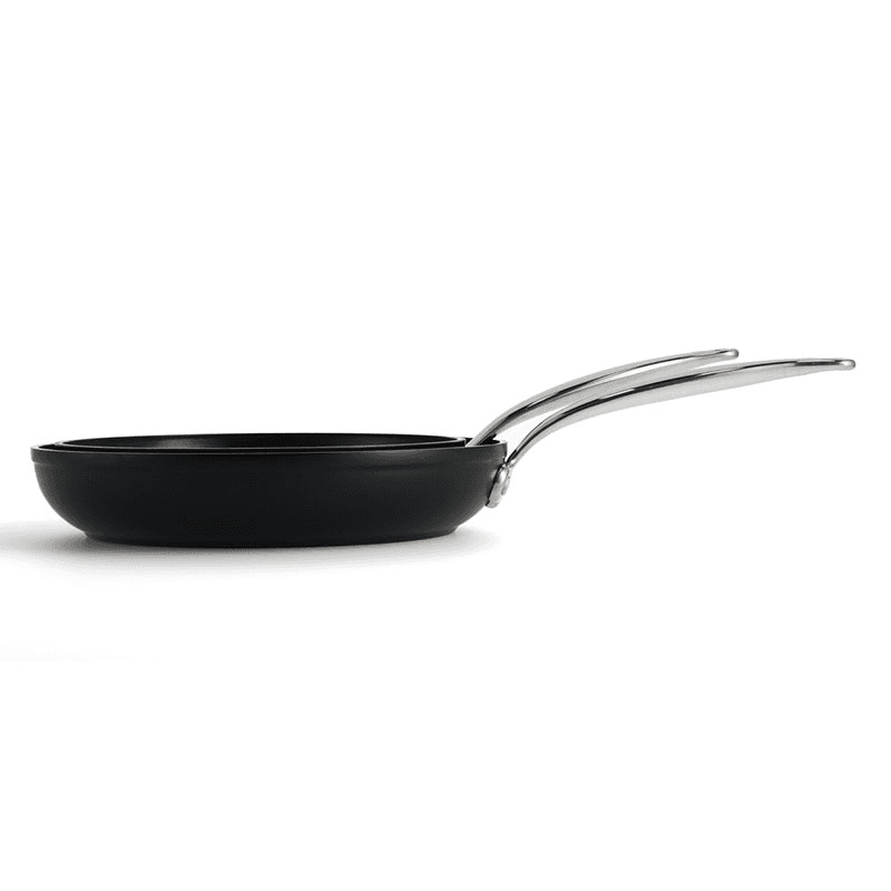 Barcelona Pro Non-Stick Frying Pan Set with Pan Protector Sheet, Black