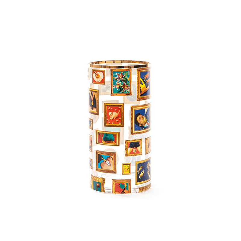 Toiletpaper Frames Cylindrical Vase, Multi