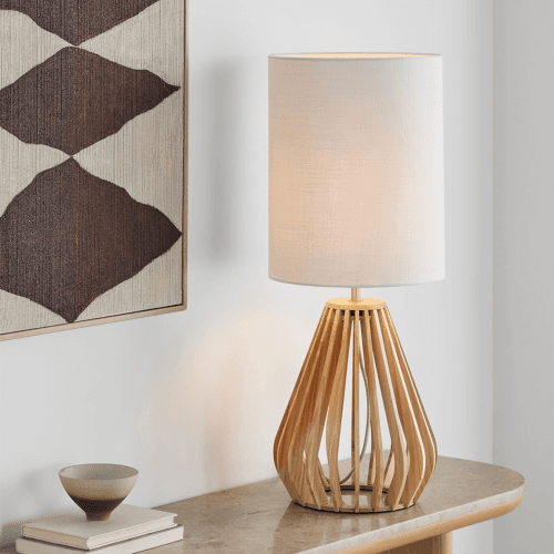 Image showing the Finn Table Lamp, H69.5cm, Natural product.