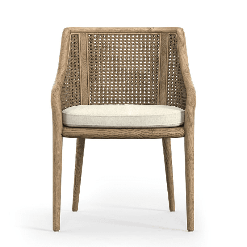 Carlos Cane Dining Chair, Natural